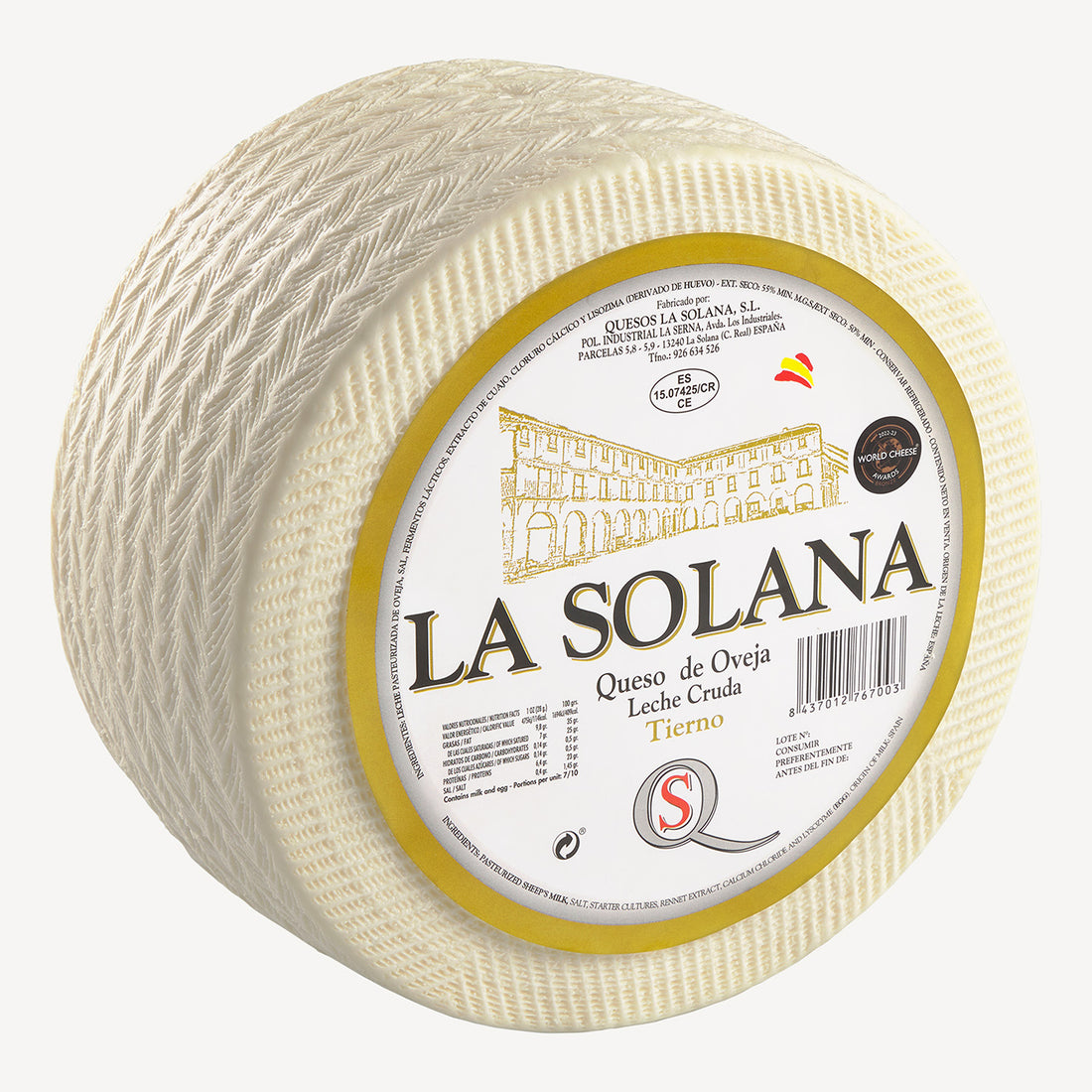 El queso tierno en su totalidad, una expresión de la artesanía y la frescura que define cada producto de La Solana.