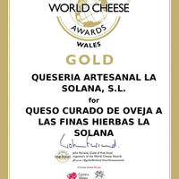 Queso Artesano de Oveja Curado a las Finas Hierbas de La Solana Quesos La solana